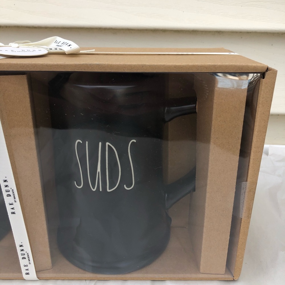 New Rae Dunn “BEER” & “SUDS” black mugs - Picture 3 of 5